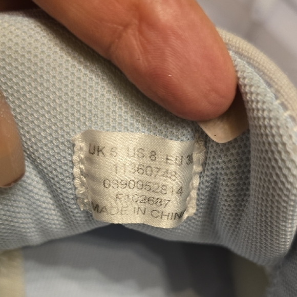 ASOS Light Blue Platform Sneakers Classic Low-Top Design - Picture 8 of 12